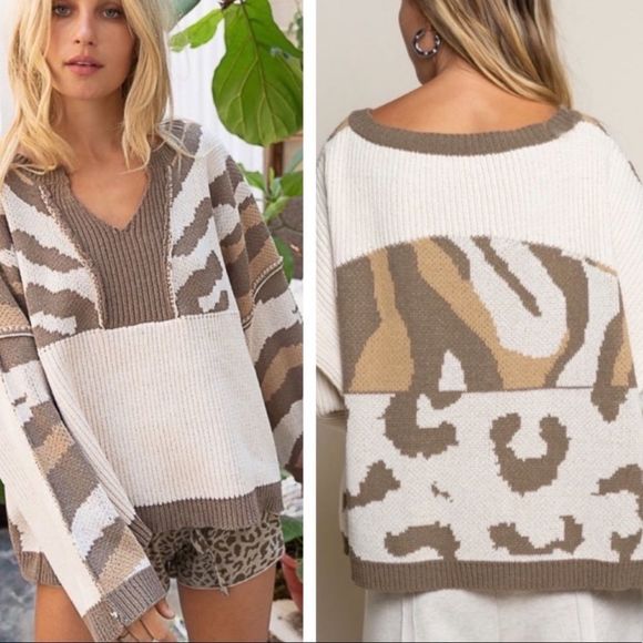 POL Comfy in Camo Oversized Cozy Pullover Sweater - Picture 2 of 9